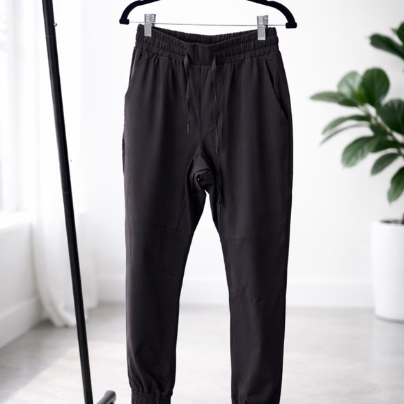 Men’s Dark Blue Joggers-Athletic Fit, Elastic waist, Everyday Comfort, Stylish - Picture 3 of 4